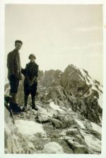 Linus and Ava Helen Pauling in the Swiss Alps, 1926.