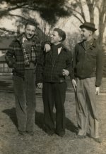 The son and two of his friends in high school.