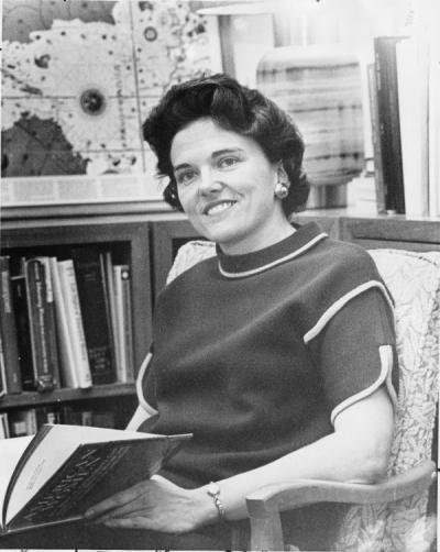 JoAnne Johnson Trow, 1967. Trow was OSU Vice President of Student Affairs.