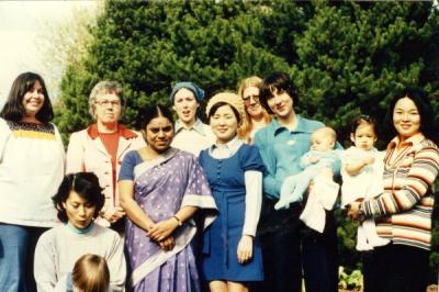 Group photo annotated: "Craft Group, April 1976."