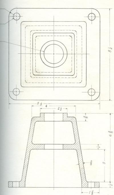 Image from Hironaka's Engineering Drawing notebook, ca 1950s.