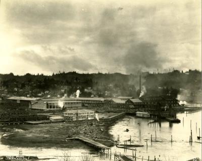 Johnson Lumber Mill, Toledo, Oregon. [?] ca 1920s.