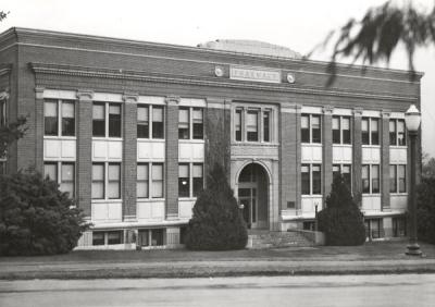 Pharmacy Building, ca 1960s. Building is shown before an additional wing was added.