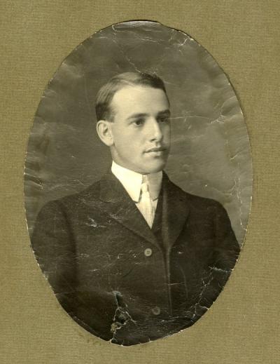 Portrait of Ray Stout, ca. early 1900s.