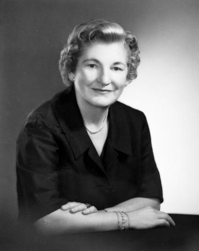 Esther Taskerud, ca 1960s. Taskerud became the Assistant State 4-H Club Leader in November 1947. She later served as the head of Home Economics from 1963-1969, retiring in 1970.