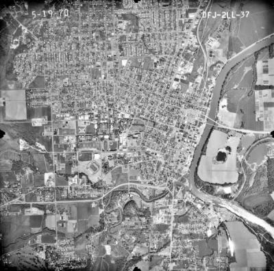 Aerial Map of Corvallis, Oregon, May 1970.