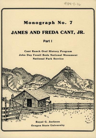 Cover image from a monograph held in the Cant Ranch oral history collection.