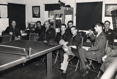 Black and white photograph of Roger Hayward at Mount Wilson Observatory.