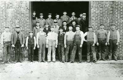 Engineering Class Outside of Mechanical Hall, 1891