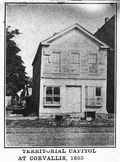 Territorial capitol at Corvallis, Oregon