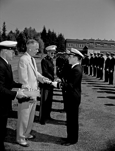 Naval ROTC commissioning ceremony