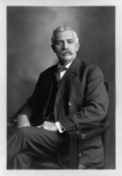 Black and white photographic portrait of Henry B. Miller.