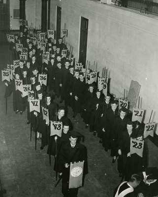 Class Reps in the Charter Day Parade, 1943