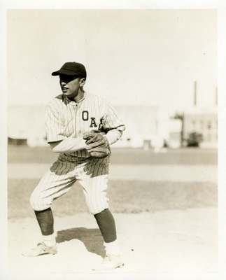 OAC Baseball Player Glen Winters, ca. 1920s