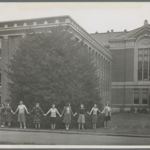 Holly tree in front of Kerr_Journalism coeds_HC0075.jpg