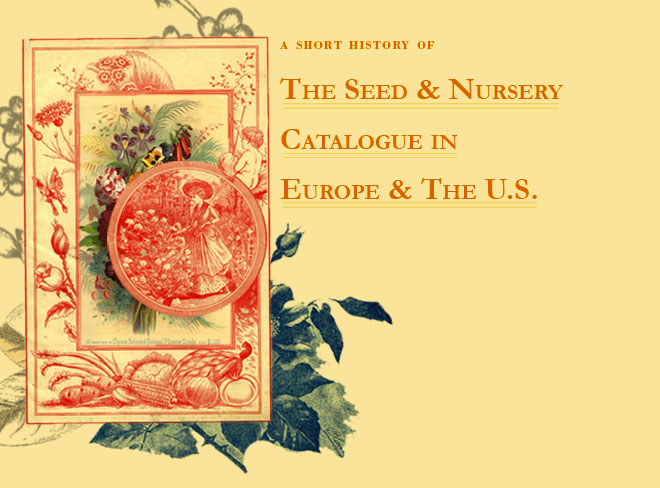 Title Image. A Short History of the Seed and Nursery Catalogue in Europe and the U.S. 